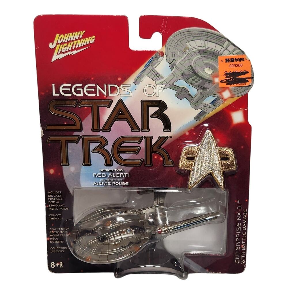 Johnny Lightning Legends of Star Trek Enterprise NX-01 Battle Damage 2005 New